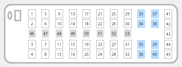 大型バス　座席表